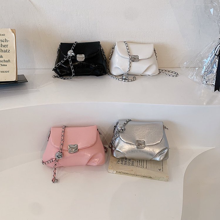 PU Magnetic Closure One Shoulder Bag Summer 2025 One Size - Image 4